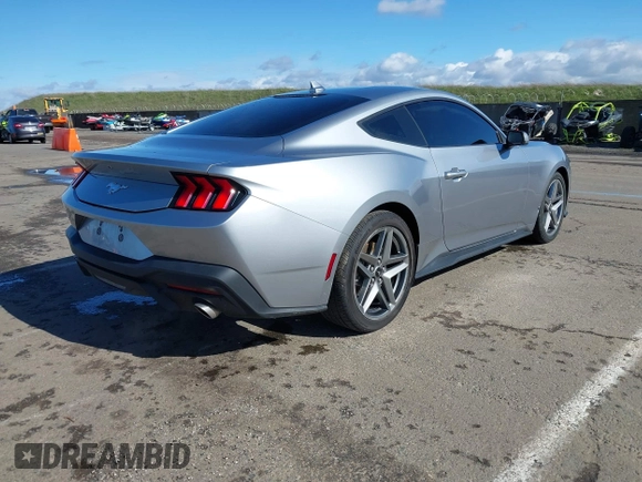 2024 Ford Mustang EcoBoost with VIN 1FA6P8TH8R5121807, listed as a IAAI auction lot 41582458 with 7,694 mi miles. Bid and sale history available at carsss.com. Image 4.