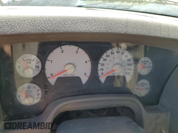 2007 Dodge Ram 2500 SLT with VIN 3D7KS28CX7G755360, listed as a Copart auction lot 66361254 with 0 mi miles and Salvage Title. Bid and sale history available at carsss.com. Image 9.