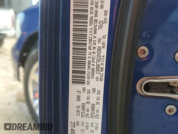2014 Ram 1500 Express with VIN 1C6RR6FT6ES243364, listed as a Copart auction lot 64190265 with 214,257 mi miles and Salvage title. Bid and sale history available at DreamBid. Image 12.