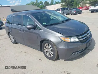 2015 Honda Odyssey EX-L z VIN 5FNRL5H69FB060423, wystawiony jako IAAI lot #42335707 z przebiegiem 175 770 mil mil oraz . Historia ofert i sprzedaży dostępna na DreamBid. Obrazek 1.