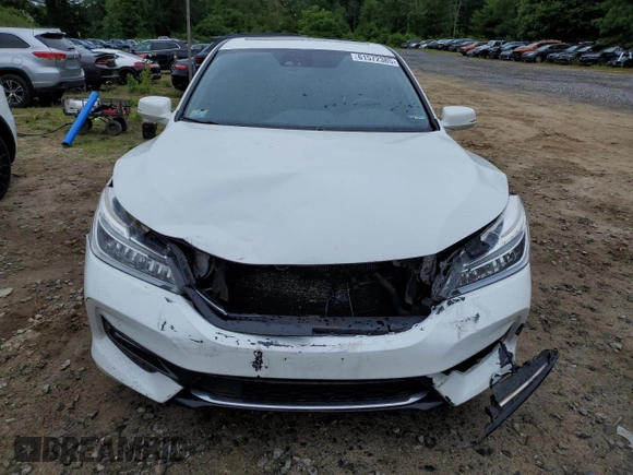 2017 Honda Accord Touring with VIN JHMCR6F76HC013354, listed as a Copart auction lot 61572385 with 223,100 mi miles and Salvage title. Bid and sale history available at DreamBid. Image 5.