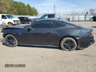 2024 Ford Mustang GT with VIN 1FA6P8CFXR5424747, listed as a Copart auction lot 52578245 with 32,975 mi miles and Salvage title. Bid and sale history available at DreamBid. Image 2.
