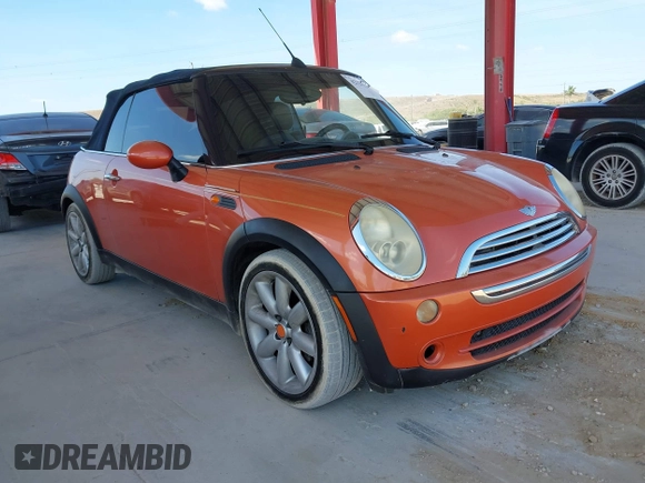 2005 MINI Convertible with VIN WMWRF334X5TF61026, listed as a IAAI auction lot 42125720 with 117,908 mi miles and . Bid and sale history available at DreamBid. Image 1.