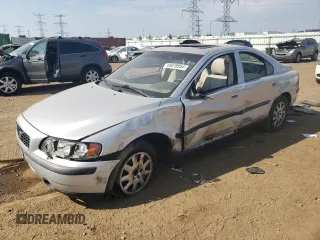 2001 Volvo S60 with VIN YV1RS61R412049929, listed as a Copart auction lot 69078954 with 0 mi miles and Salvage Title. Bid and sale history available at carsss.com. Image 1.