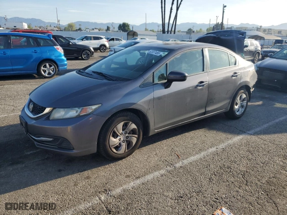 2015 Honda Civic Sedan LX with VIN 2HGFB2F52FH549143, listed as a Copart auction lot 52337485 with 194,936 mi miles and Salvage Title. Bid and sale history available at carsss.com. Image 1.