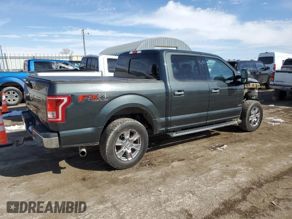 2015 Ford F-150 XLT with VIN 1FTEW1EG7FKD27007, listed as a Copart auction lot 46314205 with 156,171 mi miles and Salvage Title. Bid and sale history available at carsss.com. Image 3.