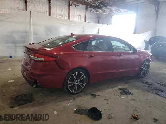2020 Ford Fusion Titanium with VIN 3FA6P0D98LR107595, listed as a Copart auction lot 62261745 with 102,683 mi miles and Clean title. Bid and sale history available at DreamBid. Image 3.