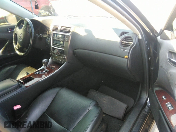 2007 Lexus IS 250 with VIN JTHCK262175011788, listed as a IAAI auction lot 39887880 with 210,537 mi miles. Bid and sale history available at carsss.com. Image 5.