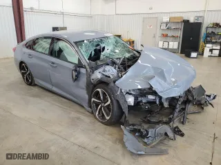 2022 Honda Accord Sedan Sport SE with VIN 1HGCV1F45NA082115, listed as a Copart auction lot 62451064 with 0 mi miles and Salvage Title. Bid and sale history available at carsss.com. Image 4.