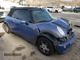2007 MINI Convertible with VIN WMWRF33537TF66807, listed as a Copart auction lot 43664845 with 91,079 mi miles and Salvage Title. Bid and sale history available at DreamBid. Image 4.