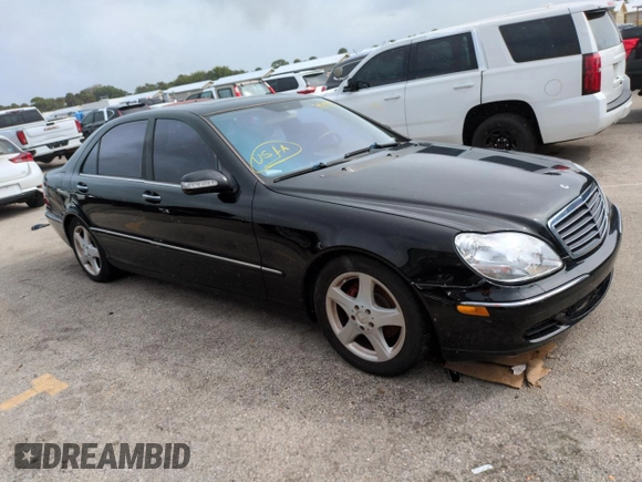 2005 Mercedes-Benz S-Class 4.3L with VIN WDBNG70J35A444217, listed as a Copart auction lot 74949084 with 0 mi miles and Salvage Title. Bid and sale history available at carsss.com. Image 4.
