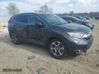2018 Honda CR-V EX with VIN 7FARW2H55JE054435, listed as a Copart auction lot 50211165 with 34,617 mi miles and Salvage Title. Bid and sale history available at carsss.com. Image 4.
