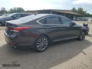 2017 Genesis G80 3.8L with VIN KMHGN4JE6HU168338, listed as a Copart auction lot 69066954 with 151,953 mi miles and Salvage Title. Bid and sale history available at carsss.com. Image 3.