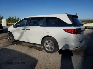 2019 Honda Odyssey EX-L z VIN 5FNRL6H78KB026336, wystawiony jako Copart lot #57120535 z przebiegiem 85 826 mil mil oraz Szkoda całkowita • Salvage title. Historia ofert i sprzedaży dostępna na DreamBid. Obrazek 2.