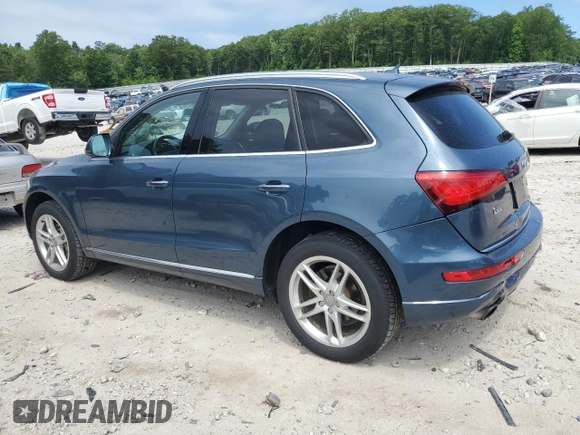 2015 Audi Q5 Premium Plus with VIN WA1LFAFP9FA014627, listed as a Copart auction lot 62729125 with 115,606 mi miles and Clean title. Bid and sale history available at DreamBid. Image 2.