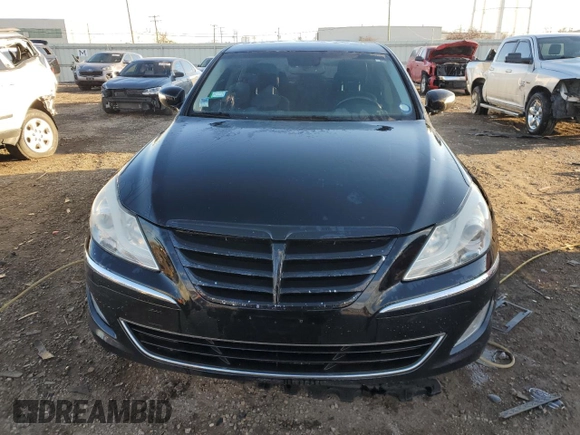 2013 Hyundai Genesis 3.8L with VIN KMHGC4DD0DU227354, listed as a Copart auction lot 46802225 with 157,652 mi miles and Salvage Title. Bid and sale history available at carsss.com. Image 5.