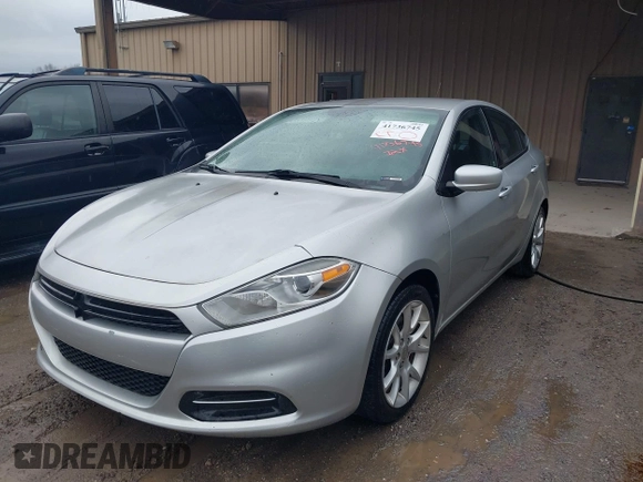 2013 Dodge Dart Rallye with VIN 1C3CDFBH7DD150987, listed as a IAAI auction lot 41736745 with 67,923 mi miles. Bid and sale history available at carsss.com. Image 2.