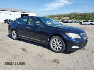 2007 Lexus LS 460 with VIN JTHBL46F575025412, listed as a Copart auction lot 55666625 with 210,568 mi miles and Clean Title. Bid and sale history available at DreamBid. Image 4.