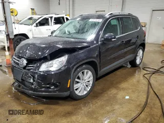 2011 Volkswagen Tiguan SEL with VIN WVGBV7AX4BW501760, listed as a Copart auction lot 61918245 with 77,145 mi miles and Salvage title. Bid and sale history available at DreamBid. Image 1.