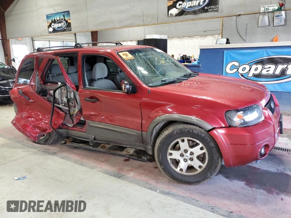 2005 Ford Escape XLT with VIN 1FMYU931X5KA41971, listed as a Copart auction lot 76321744 with Not Provided miles and Salvage Title. Bid and sale history available at carsss.com. Image 4.