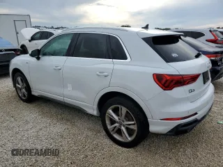 2019 Audi Q3 S line Premium with VIN WA1DECF32K1086585, listed as a Copart auction lot 77803064 with 67,991 mi miles and Non repairable. Bid and sale history available at DreamBid. Image 2.