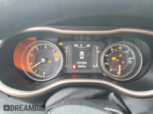 2017 Jeep Cherokee Sport with VIN 1C4PJMAB1HW578068, listed as a Copart auction lot 42719785 with 193,278 mi miles and Non Repairable. Bid and sale history available at carsss.com. Image 9.