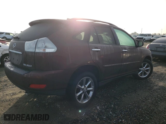 2009 Lexus RX 350 with VIN JTJGK31U199852195, listed as a Copart auction lot 86862714 with Not Provided miles and Salvage Title. Bid and sale history available at DreamBid. Image 3.