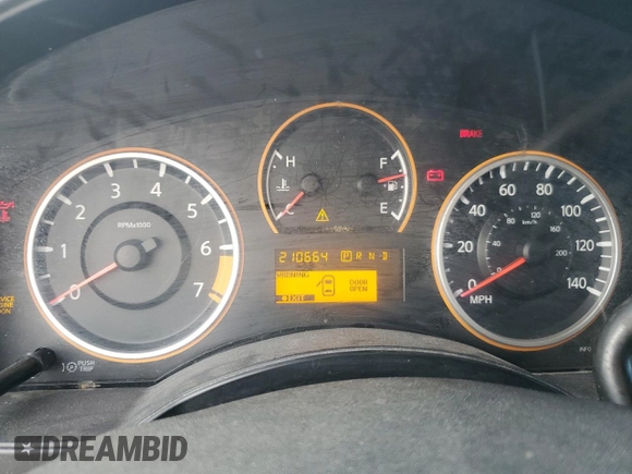 2010 Nissan Titan SE with VIN 1N6BA0CH5AN317278, listed as a Copart auction lot 82395634 with 210,664 mi miles and Clean Title. Bid and sale history available at carsss.com. Image 9.