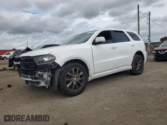 2018 Dodge Durango GT with VIN 1C4RDHDG6JC371777, listed as a Copart auction lot 88643665 with 84,745 mi miles and Salvage title. Bid and sale history available at DreamBid. Image 1.