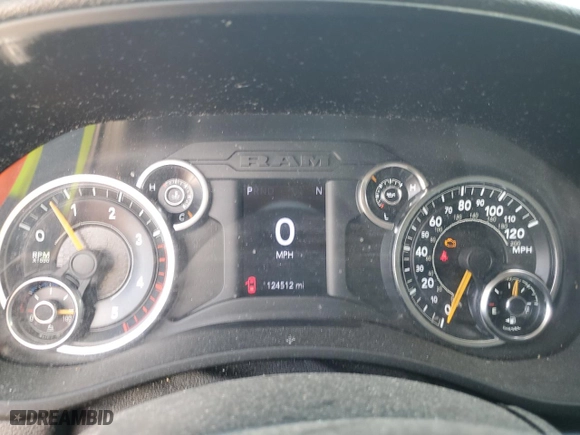 2020 Ram 2500 Big Horn with VIN 3C6UR5DL0LG132708, listed as a Copart auction lot 49206745 with 124,512 mi miles and Salvage Title. Bid and sale history available at carsss.com. Image 9.
