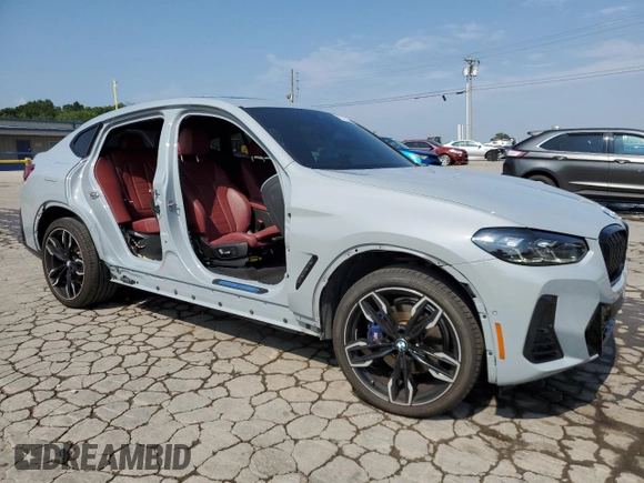2023 BMW X4 M40i with VIN 5UX43DT0XP9S88643, listed as a Copart auction lot 62932485 with 27,865 mi miles and Salvage title. Bid and sale history available at DreamBid. Image 4.