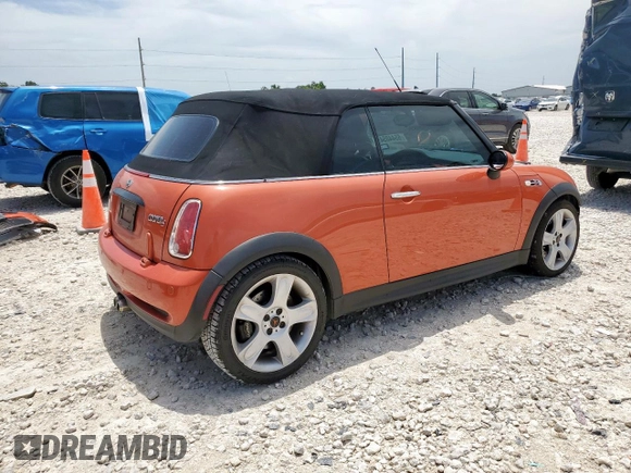 2007 MINI Convertible S with VIN WMWRH33547TJ43144, listed as a Copart auction lot 65440545 with 88,073 mi miles and Salvage title. Bid and sale history available at DreamBid. Image 3.