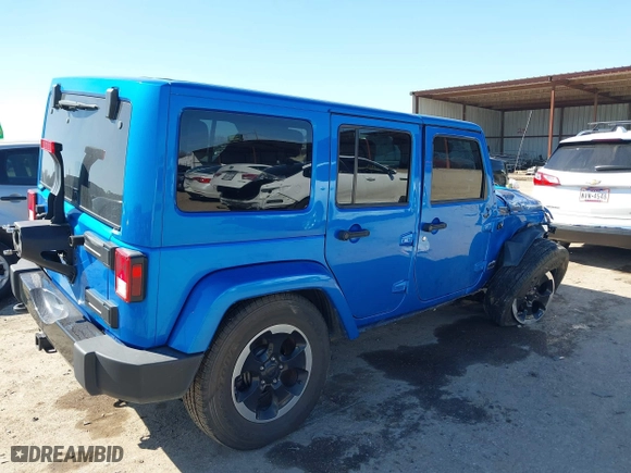 2014 Jeep Wrangler Unlimited Sahara with VIN 1C4HJWEG1EL188445, listed as a IAAI auction lot 41654579 with 79,948 mi miles. Bid and sale history available at carsss.com. Image 4.