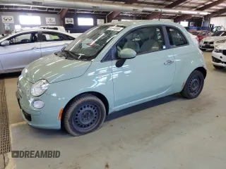 2012 FIAT 500 Pop with VIN 3C3CFFAR4CT381133, listed as a Copart auction lot 52644855 with 131,242 mi miles and Clean Title. Bid and sale history available at carsss.com. Image 1.