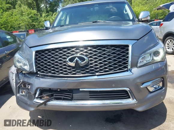 2016 Infiniti QX80 with VIN JN8AZ2NC4G9401117, listed as a IAAI auction lot 42591693 with 141,270 mi miles and . Bid and sale history available at DreamBid. Image 6.