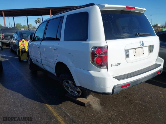 2007 Honda Pilot EX-L with VIN 5FNYF28537B009283, listed as a IAAI auction lot 41818815 with 155,020 mi miles. Bid and sale history available at carsss.com. Image 15.