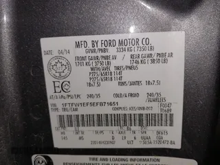 2014 Ford F-150 XL with VIN 1FTFW1EF5EFB71651, listed as a IAAI auction lot 42051456 with 143,945 mi miles and . Bid and sale history available at DreamBid. Image 9.