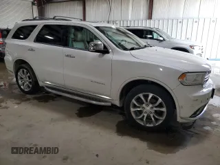 2018 Dodge Durango Citadel Anodized Platinum with VIN 1C4SDJET4JC101127, listed as a Copart auction lot 62551585 with 143,357 mi miles and Salvage title. Bid and sale history available at DreamBid. Image 4.
