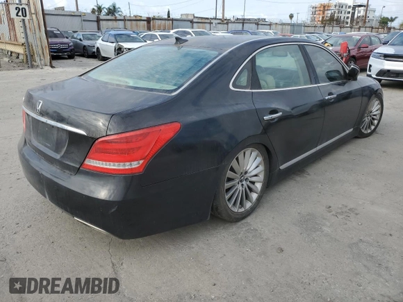 2015 Hyundai Equus Signature with VIN KMHGH4JH8FU095195, listed as a Copart auction lot 53468995 with 118,827 mi miles and Clean Title. Bid and sale history available at DreamBid. Image 3.