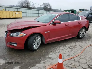 2013 Jaguar XF RWD with VIN SAJWA0E74D8S67812, listed as a Copart auction lot 43828465 with Not Provided miles and Salvage Title. Bid and sale history available at DreamBid. Image 1.