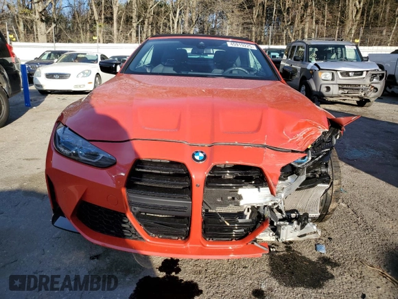 2024 BMW M4 Competition xDrive with VIN WBS33BA03RCP76190, listed as a Copart auction lot 45919225 with 6,920 mi miles and Salvage title. Bid and sale history available at DreamBid. Image 5.