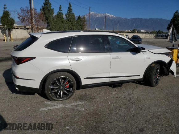 2024 Acura MDX Type S w/Advance Package with VIN 5J8YD8H81RL001171, listed as a Copart auction lot 46134195 with 23,669 mi miles and Salvage Title. Bid and sale history available at carsss.com. Image 3.