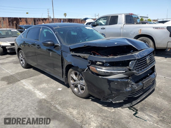 2023 Honda Accord EX-L with VIN 1HGCY2F6XPA066641, listed as a Copart auction lot 53861405 with 7,390 mi miles and Salvage title. Bid and sale history available at DreamBid. Image 4.