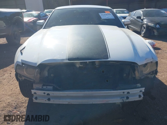 2013 Ford Mustang V6 with VIN 1ZVBP8AM5D5233866, listed as a IAAI auction lot 41418360 with 268,678 mi miles. Bid and sale history available at carsss.com. Image 12.