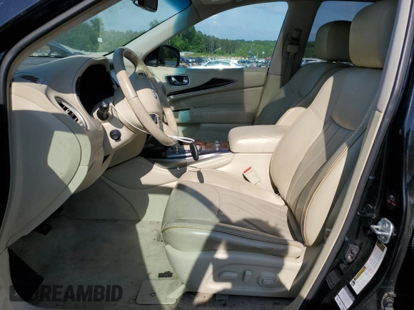 2014 Infiniti QX60 Hybrid with VIN 5N1CL0MM3EC515285, listed as a Copart auction lot 55140855 with 156,880 mi miles and Salvage Title. Bid and sale history available at DreamBid. Image 7.