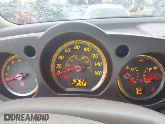 2007 Nissan Murano S with VIN JN8AZ08W77W636607, listed as a IAAI auction lot 41778534 with 187,821 mi miles and . Bid and sale history available at DreamBid. Image 7.