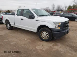2015 Ford F-150 XL with VIN 1FTEX1C89FFC28643, listed as a IAAI auction lot 41740605 with 317,438 mi miles. Bid and sale history available at carsss.com. Image 1.