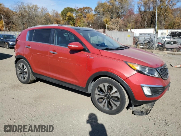 2013 Kia Sportage SX with VIN KNDPCCA67D7495160, listed as a Copart auction lot 78998724 with 142,863 mi miles and Salvage Title. Bid and sale history available at carsss.com. Image 4.