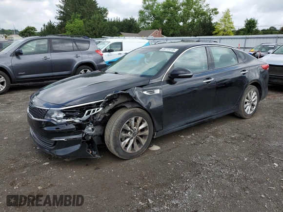 2017 Kia Optima EX with VIN 5XXGU4L3XHG143659, listed as a Copart auction lot 59773115 with 66,001 mi miles and Salvage title. Bid and sale history available at DreamBid. Image 1.