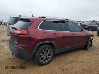 2018 Jeep Cherokee Latitude Plus with VIN 1C4PJLLBXJD615689, listed as a Copart auction lot 44822955 with 54,412 mi miles and Salvage Title. Bid and sale history available at carsss.com. Image 3.